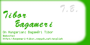 tibor bagameri business card