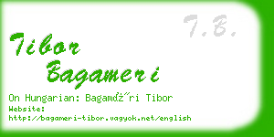 tibor bagameri business card